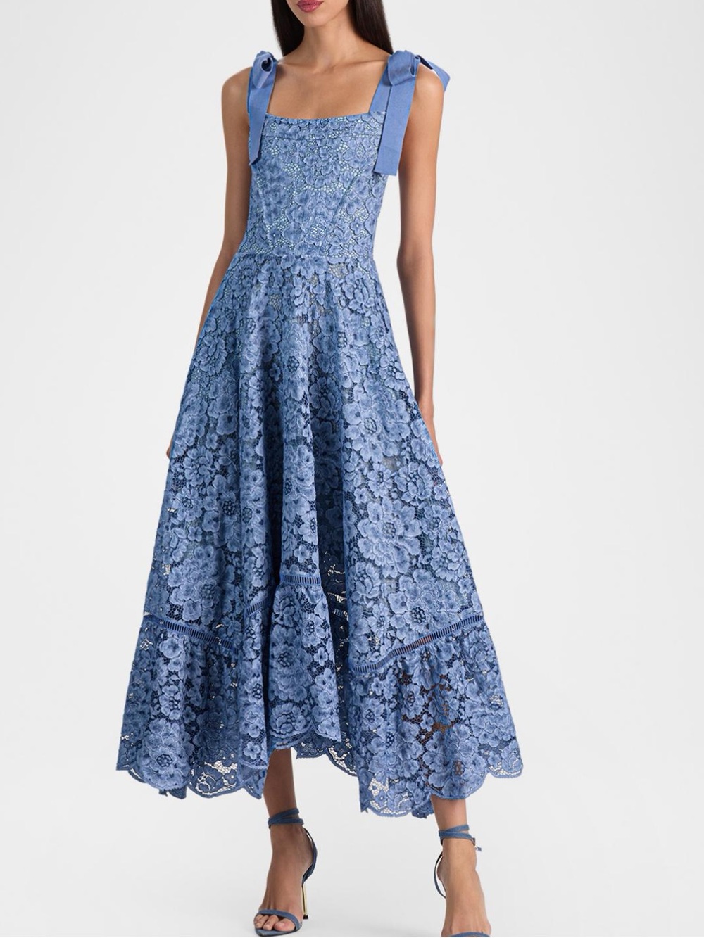 Alice + Olivia Rosee Lace Bustier Midi Dress NWT